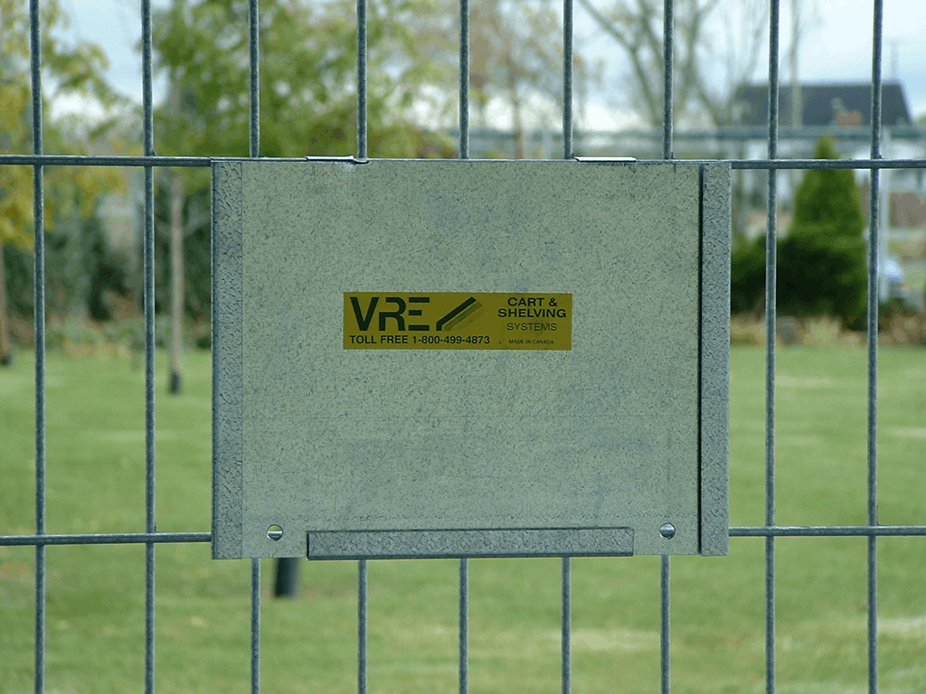 Sign Holder for Metal Fences