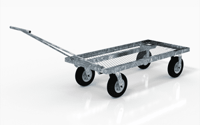 Pull Cart, 24″W X 48″L With 10″ Air Tires