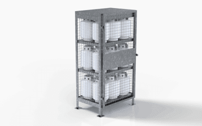 Security Cage – 18X20 With Centre Shelf